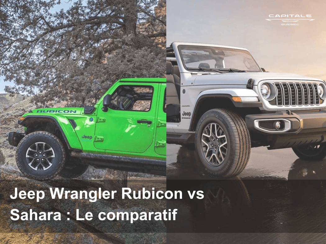 Jeep Wrangler vs Rubicon vs Sahara : Le comparatif 