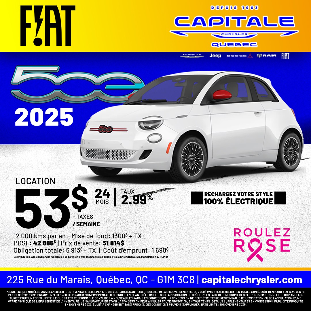 Fiat 500e 2024 RED BEV