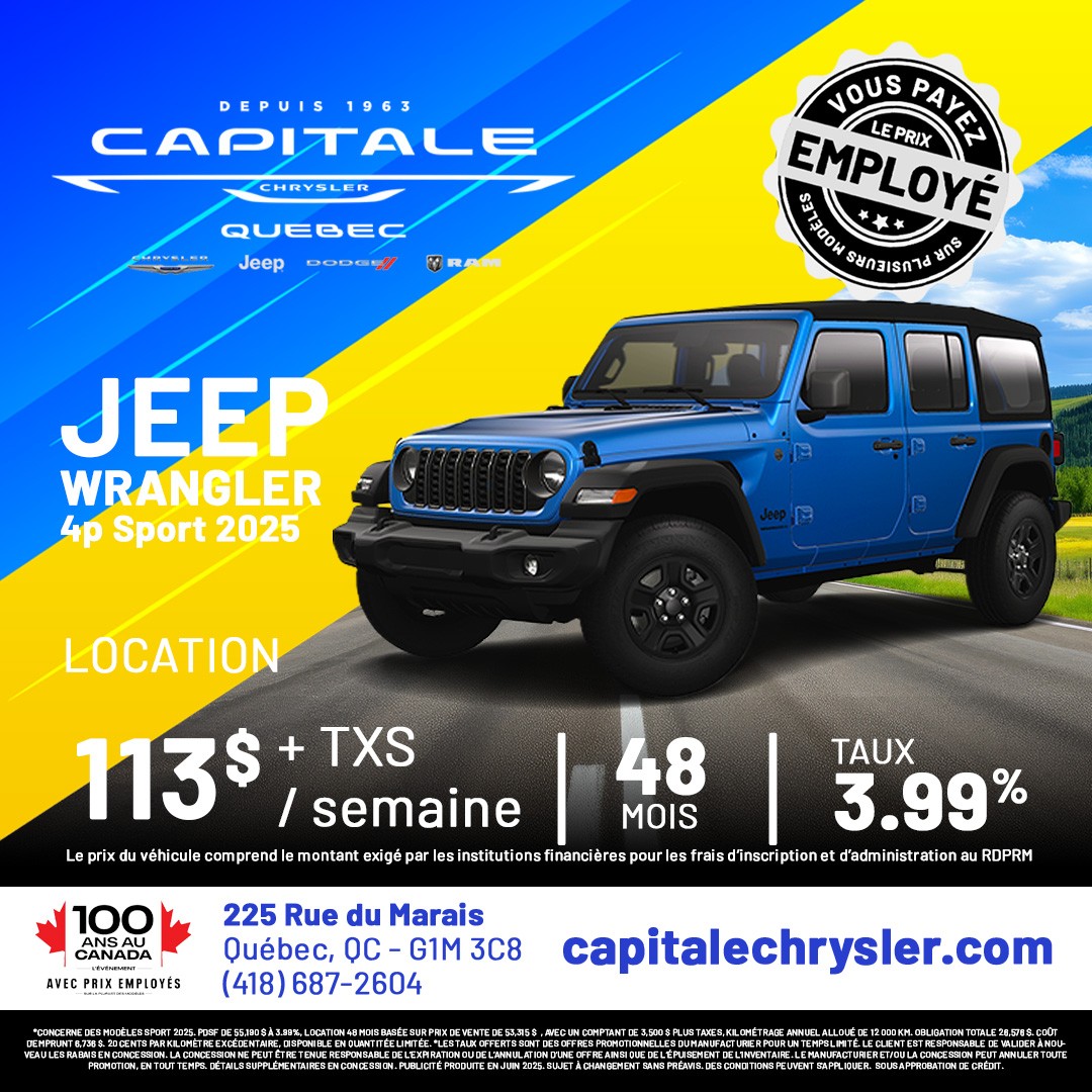 Jeep Wrangler 4p Sport