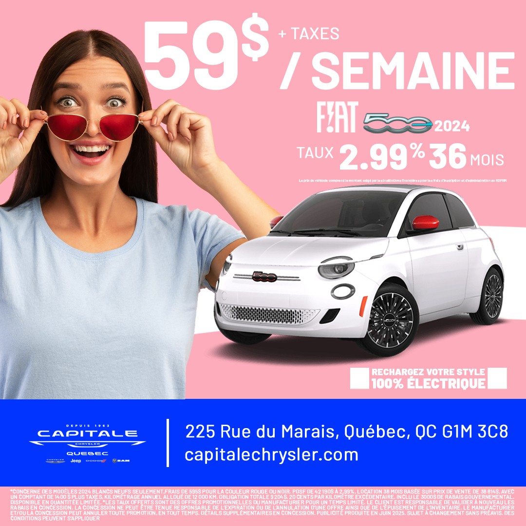 Fiat 500e 2024 RED VEB
